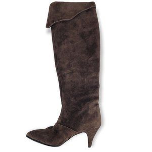 Himiko Japan Brown Suede Tall Boots Size 23cm 6US